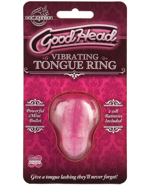 Doc Johnson Pink Vibrating Tongue Ring: Elevate Your Oral Game! - featured product image.