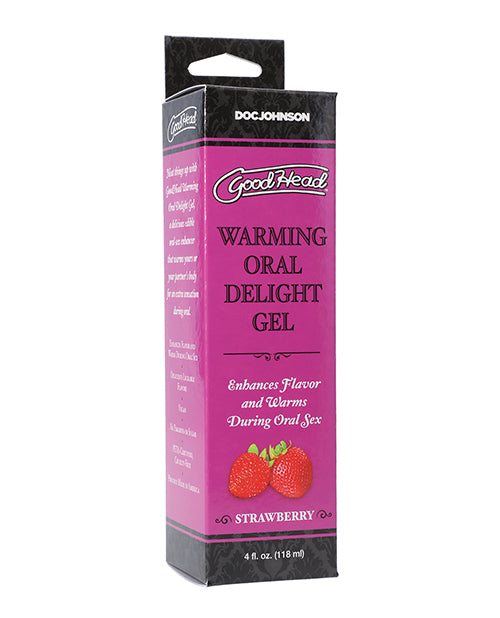 Goodhead Warming Oral Delight Gel - Sabor a algodón de azúcar - 4 Oz - featured product image.