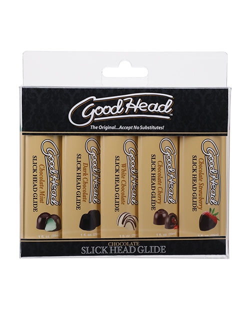 GoodHead Chocolate Slick Head Glide - Assorted Flavors 5-Pack - featured product image.