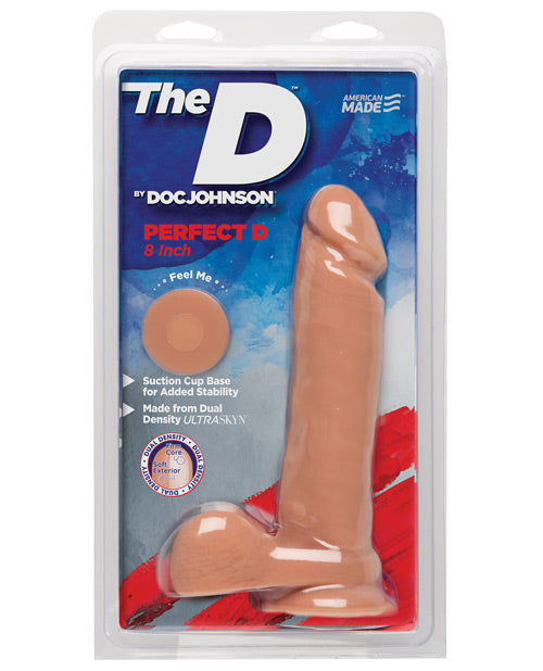 The D 8 Realistic Dual Density Dildo with Suction Cup - featured product image.