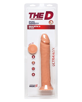 The D 10" Realistic D - Vanilla Dual Density Dildo - Featured Product Image
