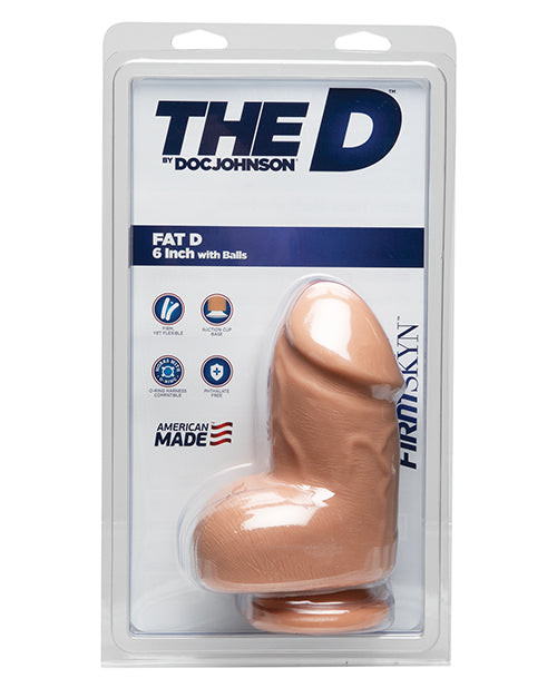 The D 6" Fat D w/Balls - Vanilla: Ultimate Pleasure Experience Product Image.