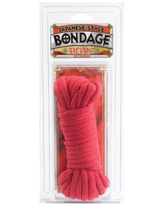 Enchanting Red Japanese Bondage Cotton Rope - 32 Feet