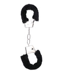 Indulgence Unleashed - Luxury Black Furry Handcuffs by In A Bag