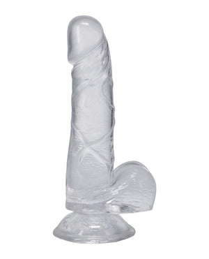 6-Inch Lifelike Clear Dong with Suction Cup Base