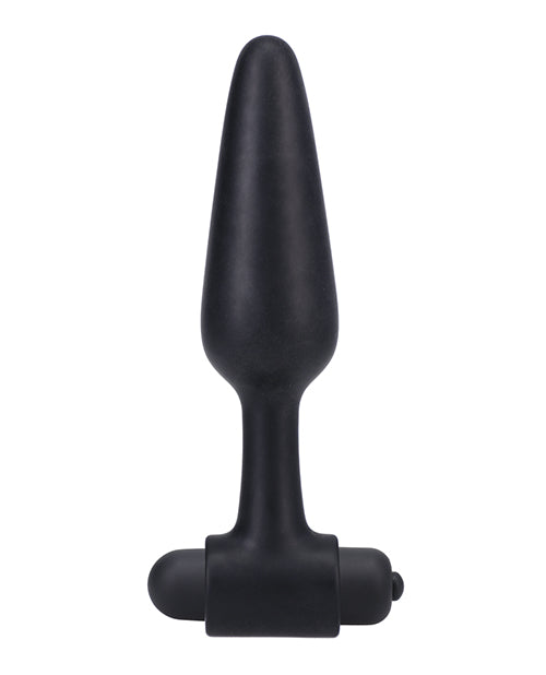 Plug Anal Vibrador In A Bag de 5" - Negro - featured product image.