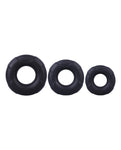 In A Bag Black Silicone C-Ring Set