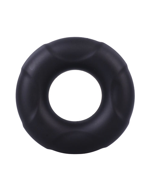 In A Bag Black Silicone C-Ring: Elevate Your Intimate Moments Product Image.