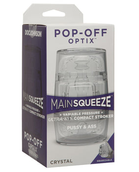 Main Squeeze Pop Off Optix: Transparent Double-Ended Stroker - Featured Product Image