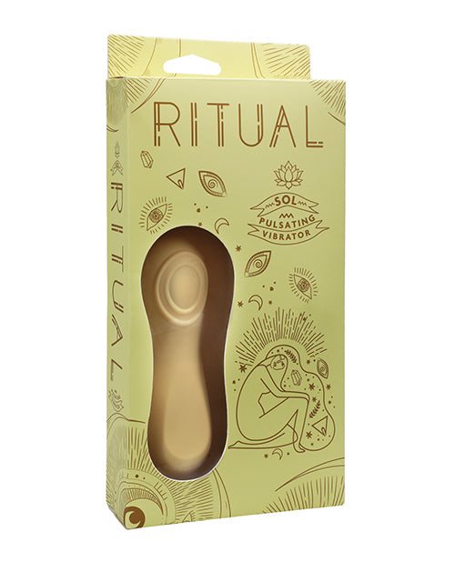 RITUAL Sol Yellow Silicone Pulsating Vibe - Compact Pleasure On-The-Go - featured product image.