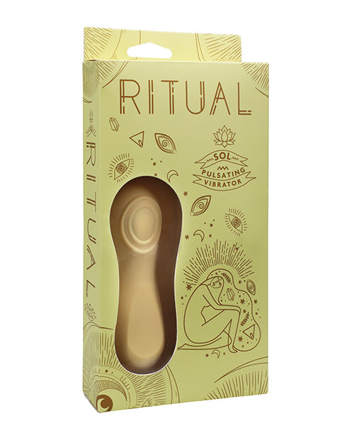 RITUAL Sol Vibrador Pulsante de Silicona Amarillo - Tu mejor compañero de placer Product Image.