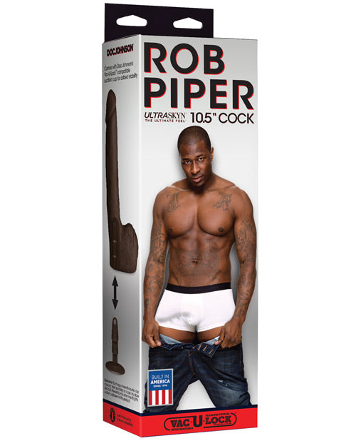 Rob Piper ULTRASKYN 10.5” Dildo in Chocolate - Your Luxurious Companion for Desire - featured product image.