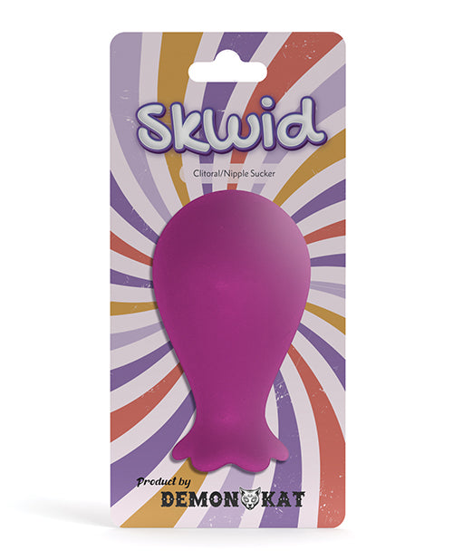 Demon Kat Skwid - Purple: Intense Clitoral Stimulation & Nipple Suction Toy Product Image.