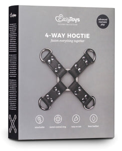 Easy Toys Faux Leather Hogtie in Black - Ignite Your Passion