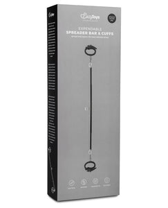 Easy Toys Silver Adjustable Spreader Bar & Detachable Cuffs Set