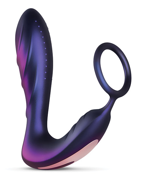 Hueman Black Hole Anal Vibrator with Cock Ring - Purple: Unmatched Pleasure & Luxury - featured product image.
