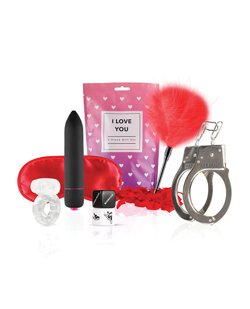 Loveboxxx I Love You Set de regalo de 7 piezas - Rojo: Ultimate Romance Kit Product Image.