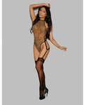 Escante Euphoria Teddiette with Hose - Elegant Allure Lingerie Set