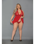 Conjunto de babydoll y braguitas Red Hot Euphoria