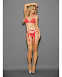 Euphoria Blazing Coral Lingerie Set by Escante