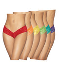 Neon Pride Panty Pack: Vibrant, Comfortable, One-Size-Fits-Most