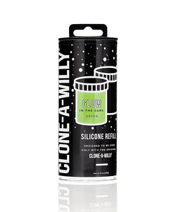 Clone-a-willy Silicone Glow In The Dark Refill Kit in Hot Pink