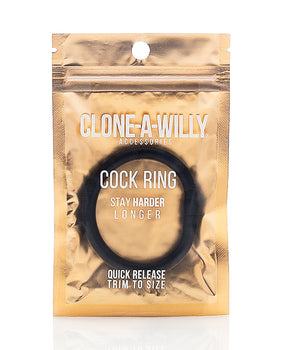 Clone-A-Willy Black Cock Ring：保持更堅硬、更長久 - Featured Product Image