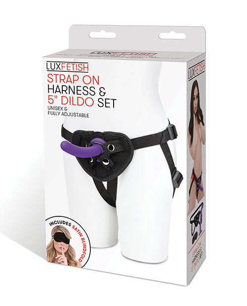 Kit de consolador con correa Lux Fetish de 5": eleva tu intimidad - featured product image.