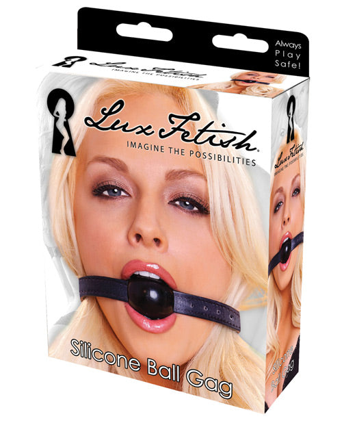 Lux Fetish Adjustable Silicone Ball Gag Product Image.
