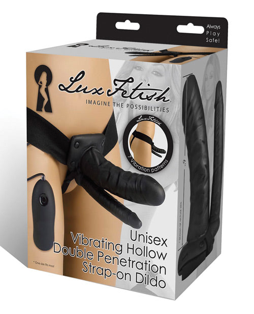 Arnés de doble penetración Lux Fetish: máximo placer y vibraciones personalizables - featured product image.