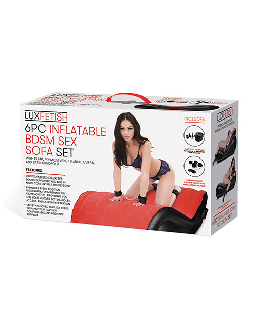 Lux Fetish 6-Piece Inflatable BDSM Sofa Set - featured product image.