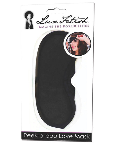 Lux Fetish Peek-A-Boo Love Mask - Heighten Your Intimate Moments - featured product image.