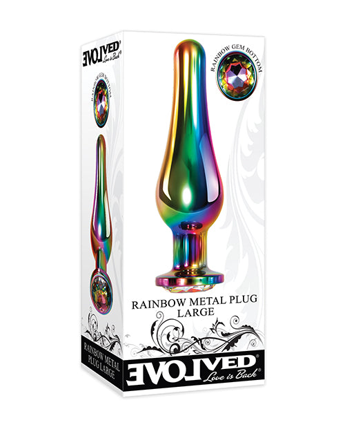 Plug de metal arcoíris evolucionado - Mediano - featured product image.
