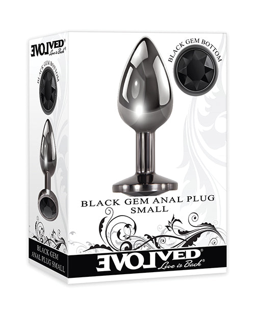 Plug anal con gema negra evolucionada - featured product image.