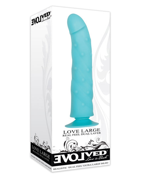 Consolador grande azul de Evolved Love: un viaje hacia la dicha sensual Product Image.