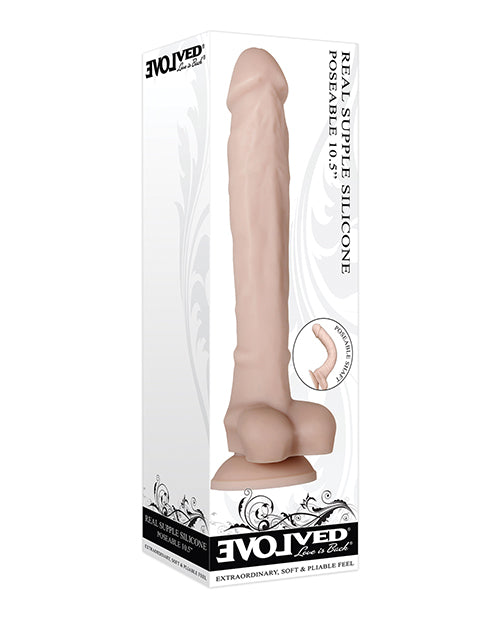 Evolved FlexiSilicone 10.5" Poseable Dildo: A Journey of Pleasure - featured product image.