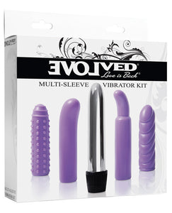 Evolved Multi Sleeve Vibrator Kit - Purple: 5-in-1 Pleasure Bundle