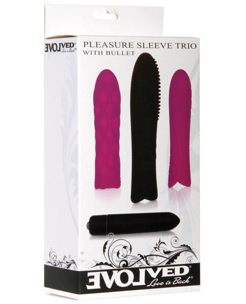 Evolved Customisable Pleasure Kit with Bullet: Luxurious Silicone Trio Product Image.