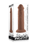 Evolved 7" Girthy Vibrating Dong - Dark: Your Gateway to Intimate Pleasure