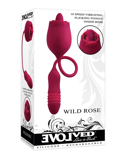 Rosa Salvaje Evolucionada - Rojo: Juguete de Placer de Doble Sensación - featured product image.