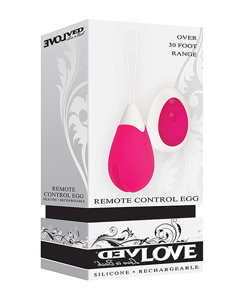 Evolved Remote Control Egg in Pink: 10-Speed Pleasure Product Image.