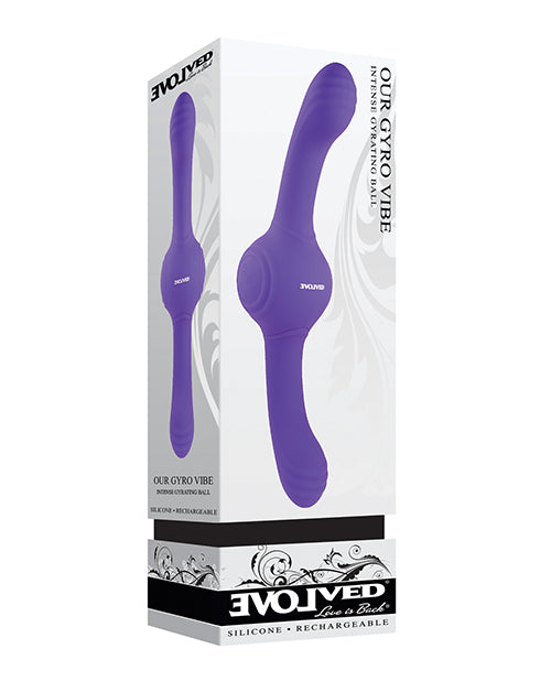 Intense Double-Shaft Pleasure Vibrator - Purple - featured product image.