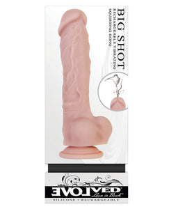 Evolved Big Shot Vibrating & Squirting Dong - Flesh: The Ultimate Pleasure Experience