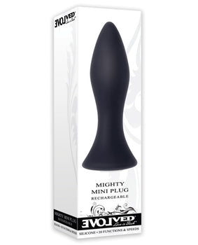 Evolved Mini Butt Plug with Adjustable Vibration - Black - Featured Product Image