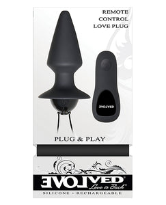 Evolved Plug & Play Remote Anal Plug in Black: A Journey of Sensuality
