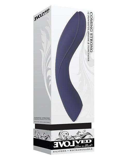 Vibrador Evolved Coming Strong en Azul - featured product image.