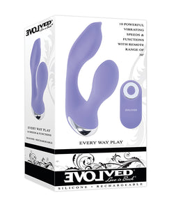 Evolved Every Way Play Remote Rabbit Vibrator in Lilac