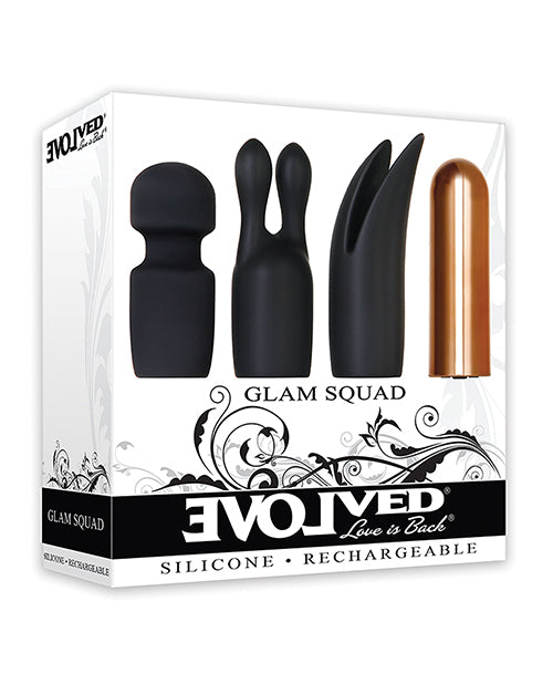 Evolved Glam Squad Vibrador de bala de silicona 3 en 1 - Ultimate Pleasure Trio Product Image.