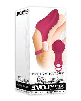 Evolved Frisky Finger Bullet - Burgundy: Luxurious Precision Pleasure - Featured Product Image