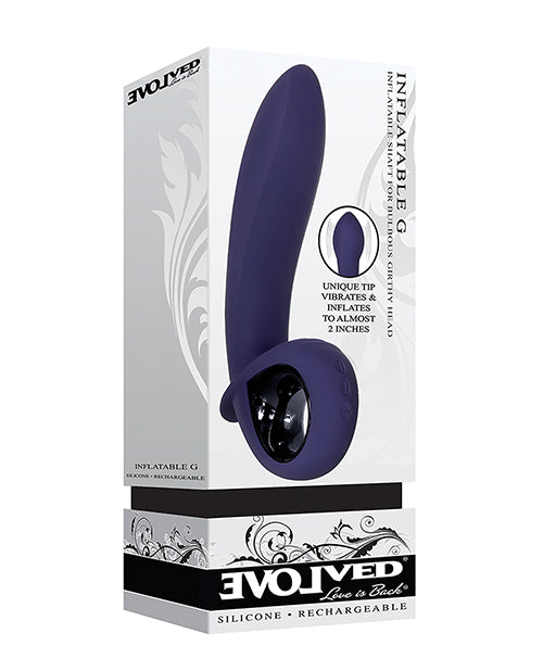 Shop for the Evolved Inflatable G Rechargeable Vibrator - Purple at My Ruby Lips